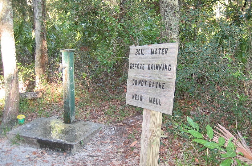 Stafford Beach Campground water spigot